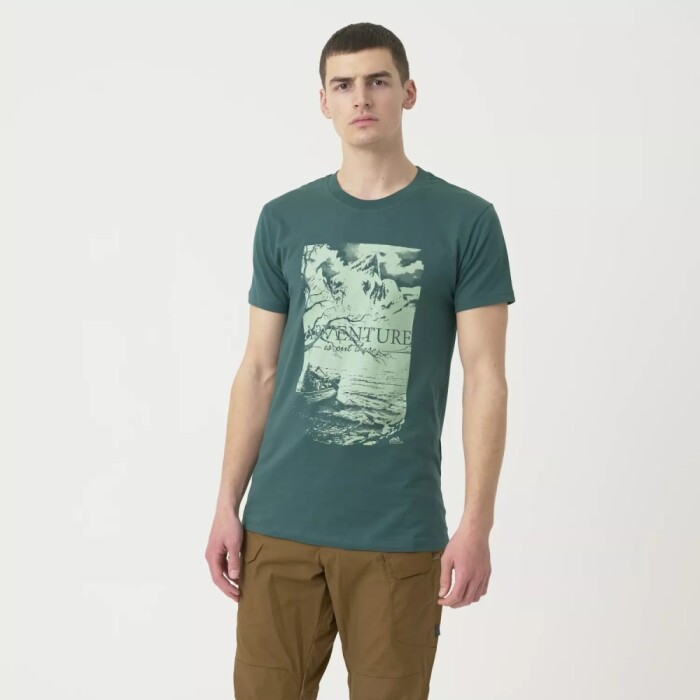 Футболка Adventure Is Out There Helikon-Tex, цвет Dark Azure в Капсуле