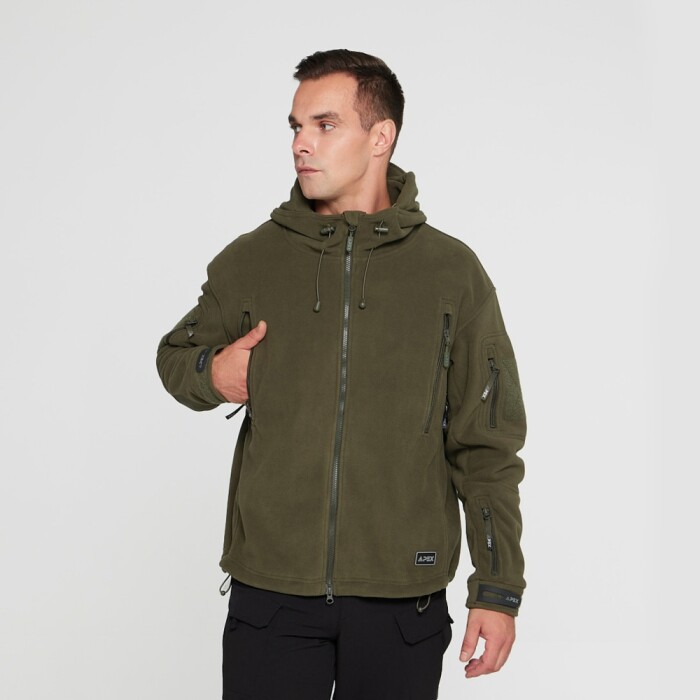 Кофта флисовая Hubbard APEX, цвет Olive Green в Капсуле