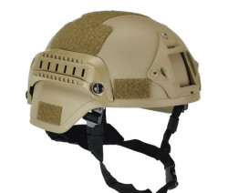 Шлем баллистический MICH PE Helmet With Rails NIJ IIIA, койот