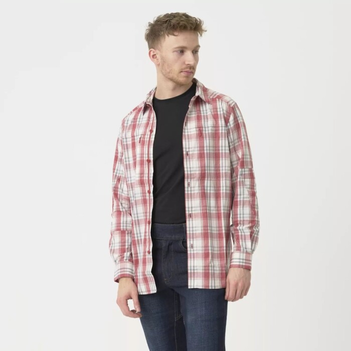 Рубашка Nylon Blend Helikon, цвет Red Plaid в Капсуле