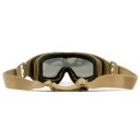 Тактические очки X SPEAR Tan Frame 3 линзы SP293T Wiley-X в Капсуле