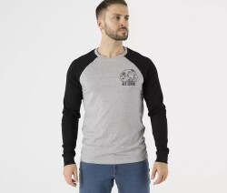 Лонгслив Old School Helikon, цвет Mid Grey Melange