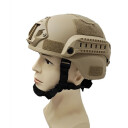 Шлем баллистический MICH PE Helmet With Rails NIJ IIIA, койот в Капсуле