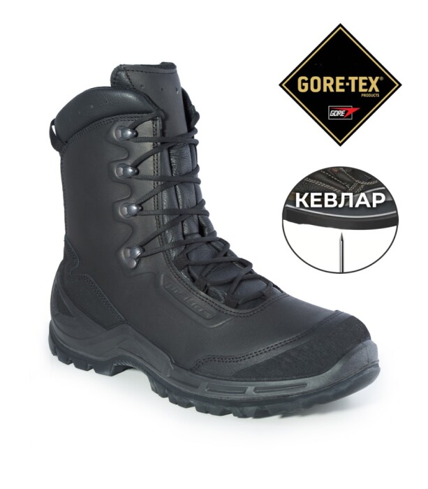 Ботинки VAGABUND HIGH GTX Kevlar Prabos RE2, цвет Black в Капсуле