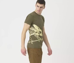 Футболка Full Body Skeleton Helikon, цвет Olive Green