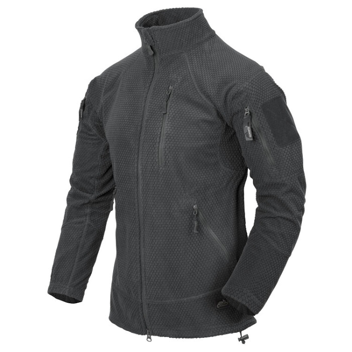 Куртка флисовая Helikon Alpha Tactical Grid Fleece, Shadow Grey в Капсуле