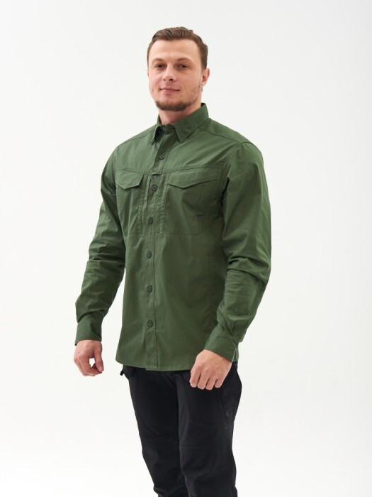 Рубашка DEFENDER MK2 Long Sleeve Helikon, цвет Olive Green в Капсуле
