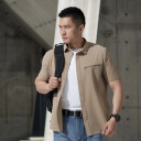 Рубашка Dragon Tooth Button Down, S/S, Dark Khaki в Капсуле