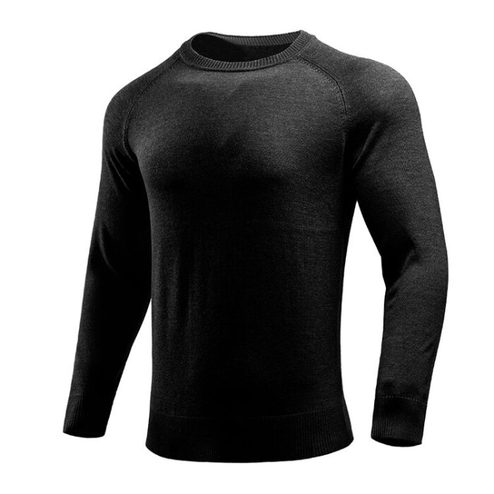 Джемпер Dragon Tooth YY Merino Crew Neck Long Sleeve, Polar Night Black в Капсуле