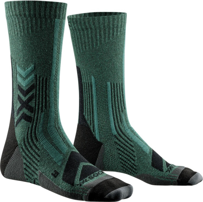 Носки X-Bionic X-SOCKS HIKE PERFORM MERINO CREW, sage/black в Капсуле