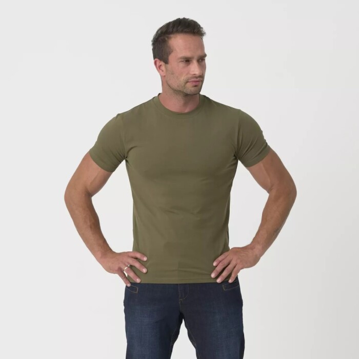 Футболка Organic Cotton SLIM Helikon, цвет Olive Green в Капсуле