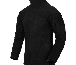 Куртка флисовая Helikon Alpha Tactical Grid Fleece, Black