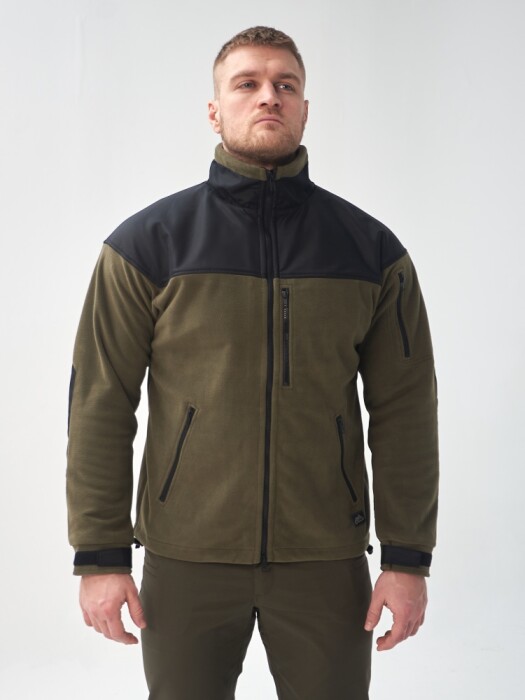 Флисовая кофта CLASSIC Helikon, цвет Olive Green/Black в Капсуле
