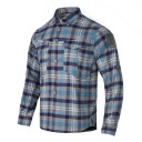 Рубашка Emerson Blue Label Longicorn Flannel Shirt Blue Gray Grid в Капсуле