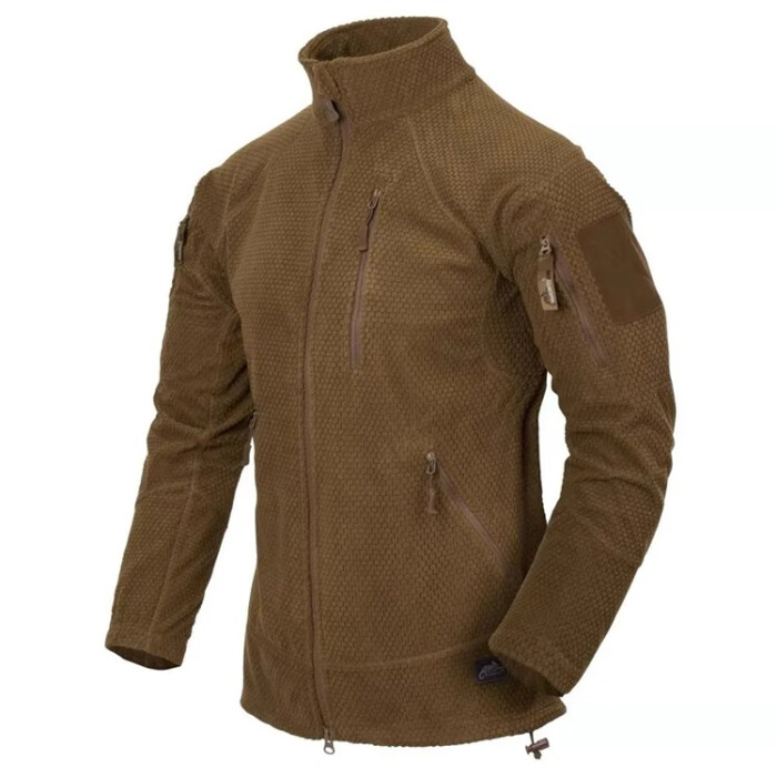 Куртка флисовая Helikon Alpha Tactical Grid Fleece, Coyote в Капсуле