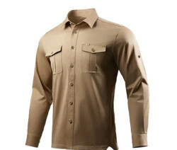 Рубашка Dragon Tooth YR Collar Shirt G3 L/S, Brown
