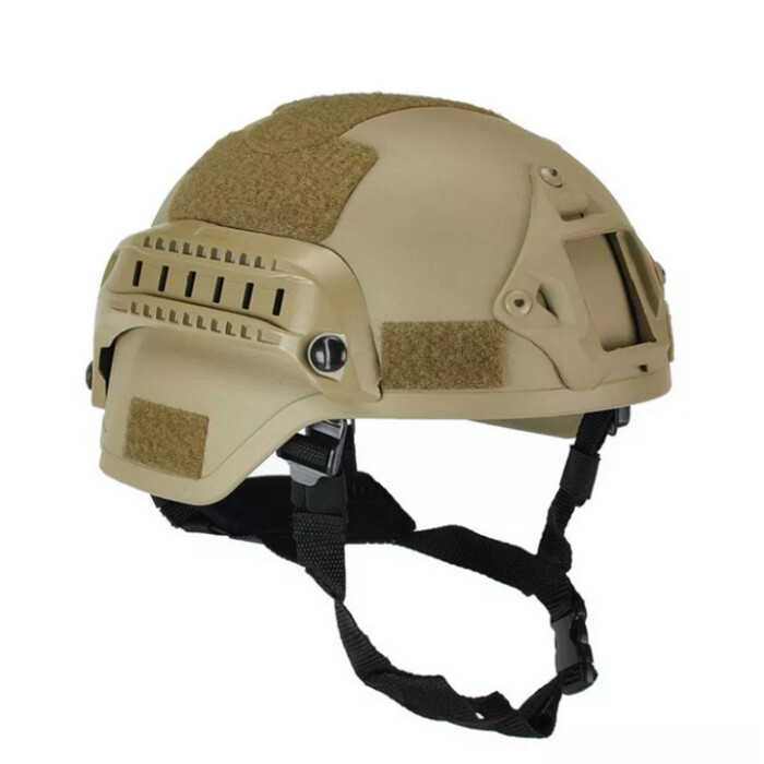 Шлем баллистический MICH PE Helmet With Rails NIJ IIIA, койот в Капсуле