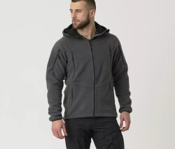 Куртка флисовая PATRIOT Mk 2 Hybrid Helikon, цвет Shadow Grey/Black