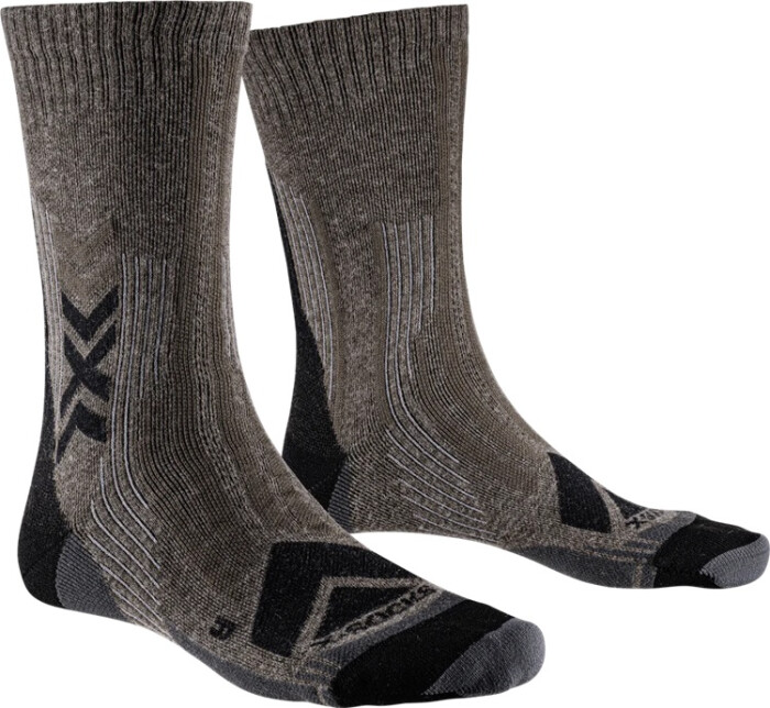 Носки X-Bionic X-SOCKS HIKE PERFORM MERINO CREW, BROWN/BLACK в Капсуле