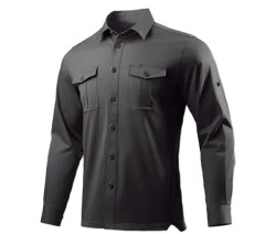 Рубашка Dragon Tooth YR Collar Shirt G3 L/S, Battleship Grey