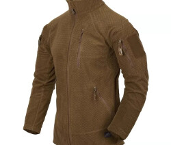 Куртка флисовая Helikon Alpha Tactical Grid Fleece, Coyote