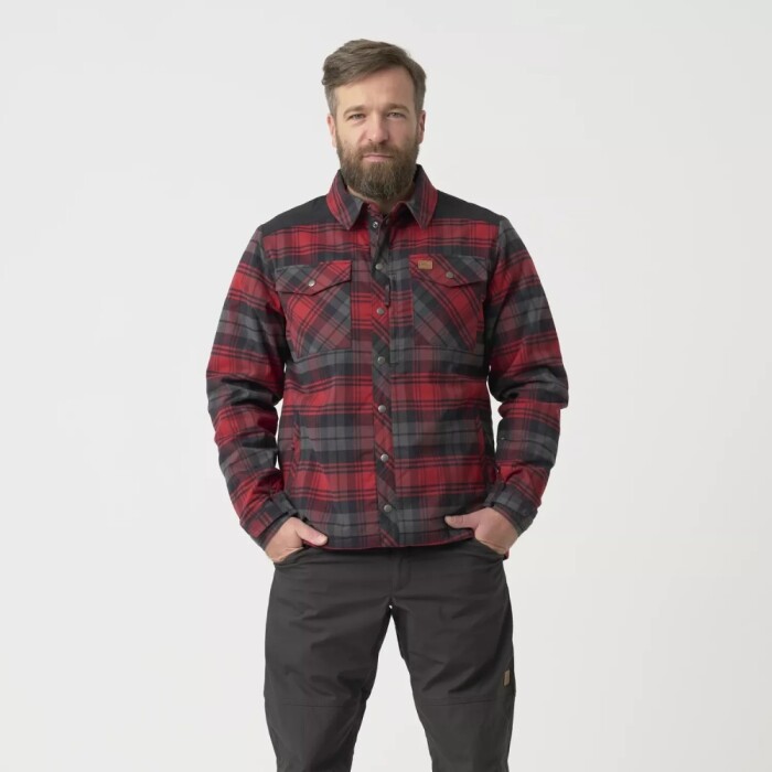 Рубашка Winter Warden Helikon, цвет Slate Crimson Plaid в Капсуле