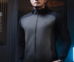 Толстовка Dragon Tooth Y-YS Hooded Fleece Jacket, Grey/Black