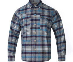 Рубашка Emerson Blue Label Longicorn Flannel Shirt Blue Gray Grid