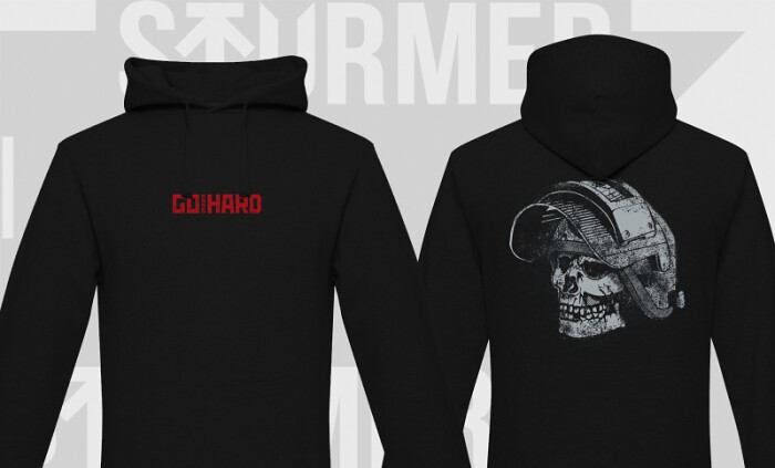 Худи Sturmer Go Hard, черное в Капсуле