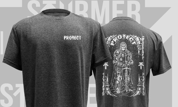 Футболка Sturmer Protect, темно-серый меланж в Капсуле