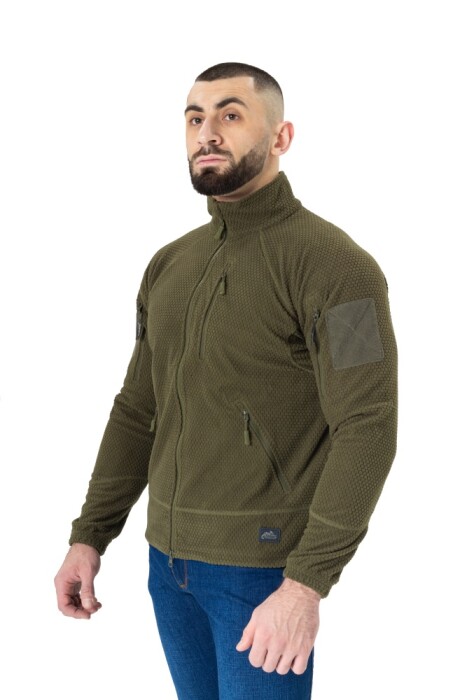 Флисовая кофта ALPHA Tactical Helikon, цвет Olive Green в Капсуле