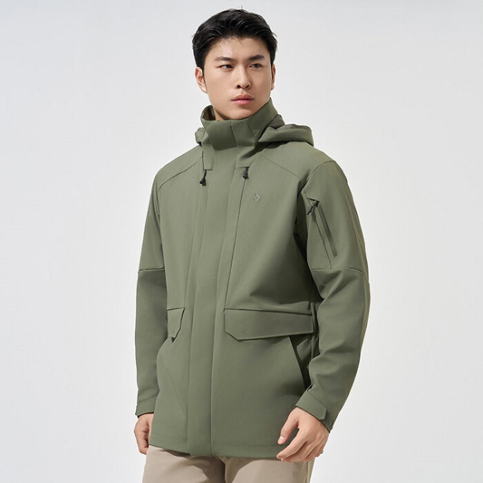 Куртка Dragon Tooth Y-WH Tactical Hooded Peacoat, Dark Green в Капсуле