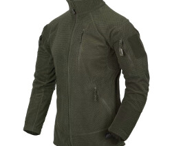 Куртка флисовая Helikon Alpha Tactical Grid Fleece, Olive Green