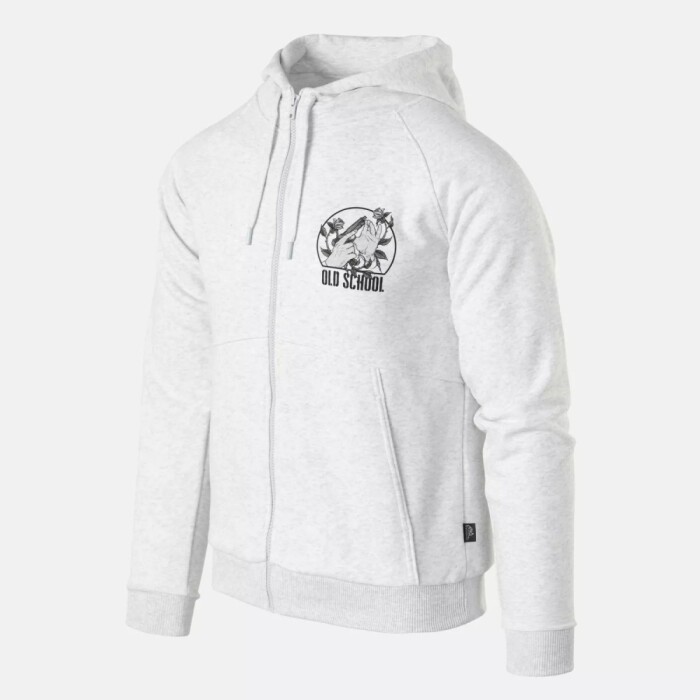 Толстовка Old School Helikon, цвет Light Grey Melange в Капсуле