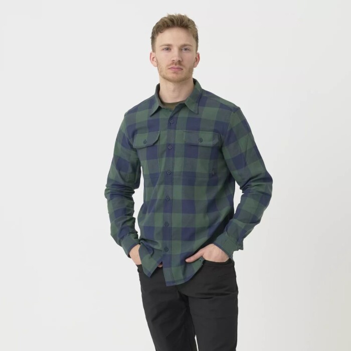 Рубашка Greyman NS Helikon, цвет Moss Green Checkered в Капсуле