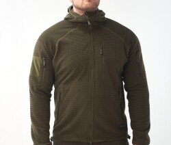 Флисовая кофта ALPHA HOODIE Helikon, цвет Olive Green