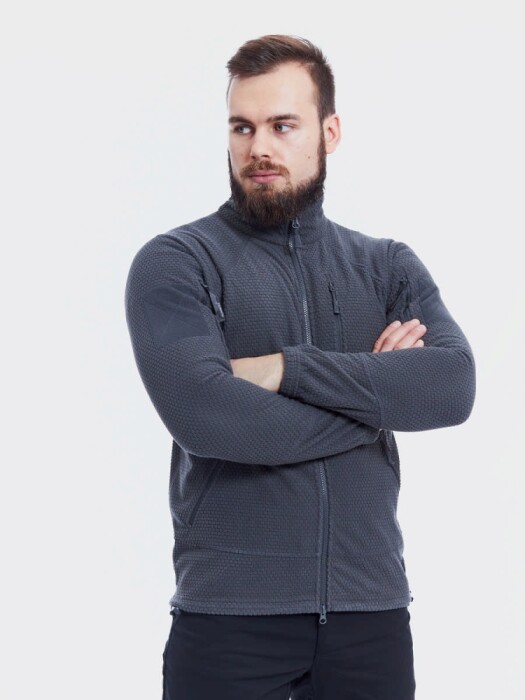 Флисовая кофта ALPHA Tactical Helikon, цвет Shadow Grey в Капсуле