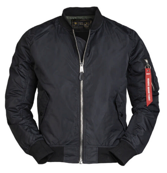 Куртка летная US MA1 Mil-Tec, цвет Black в Капсуле