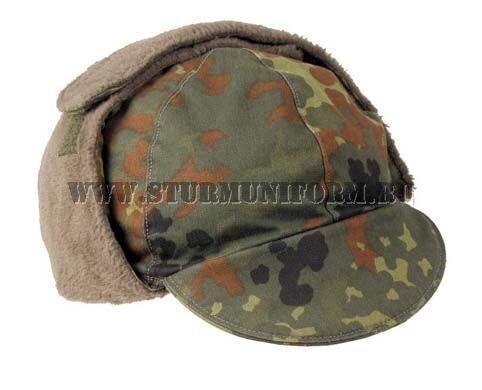 Кепи полевое зимнее Бундесвер BW Winter Cap, Flecktarn в Капсуле