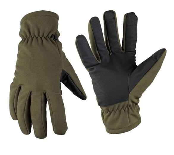 Перчатки SoftShell Thinsulate Mil-Tec, цвет Olive в Капсуле